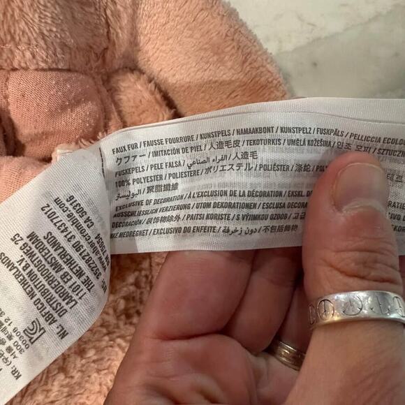 Hollister Half Zip Cropped Pullover Sweater Women's Small Fleece Pink Coquette - Picture 6 of 9